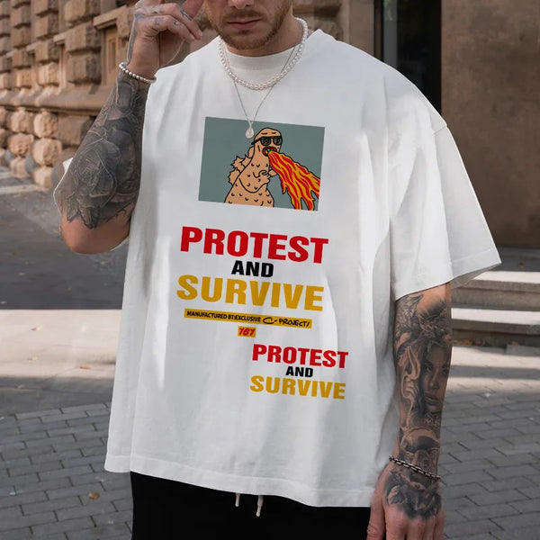 PROTEST And SURVIVE  Men's Short Sleeve T-Shirt