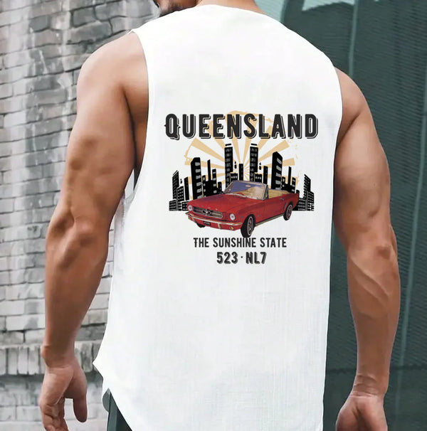 Queensland Graphic Men's Sleeveless T-Shirts