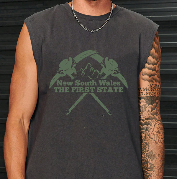 New South Wales Graphic Men's Sleeveless T-Shirts