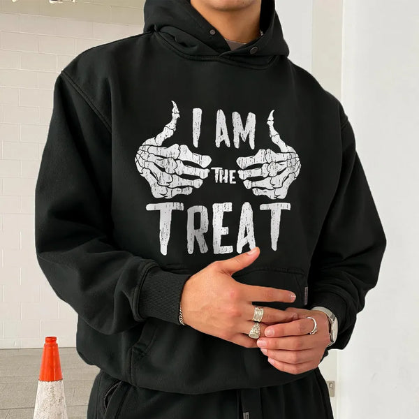 I AM THE TREAT Graphic Casual Men's Hoodie Sweatshirt