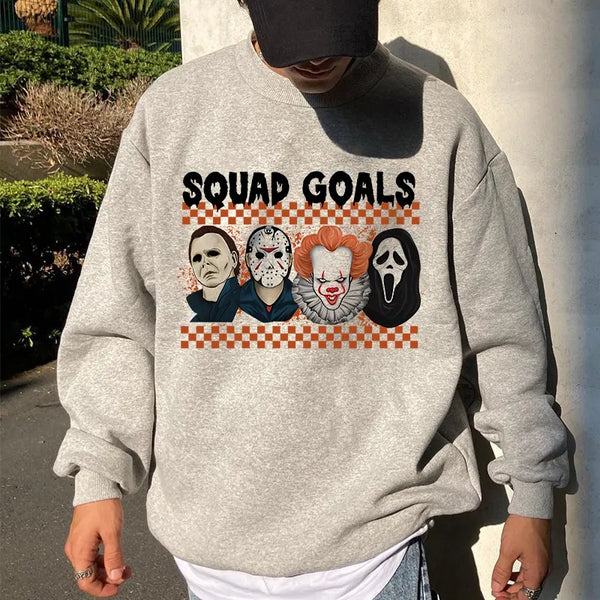 "SQUAD GOALS" Print Casual Men's Sweatshirt