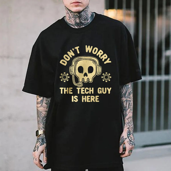"THE TECH GUY IS HERE" Men's Short Sleeve T-Shirt