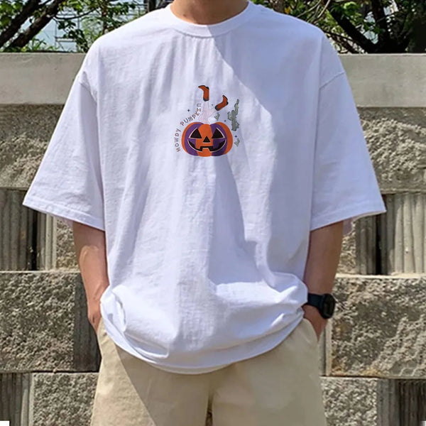 Howdy Pumpkin Design Men's Short Sleeve T-Shirt