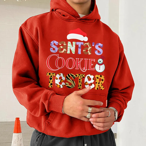 Santa‘s Cookie Graphic Men's Christmas Hoodies