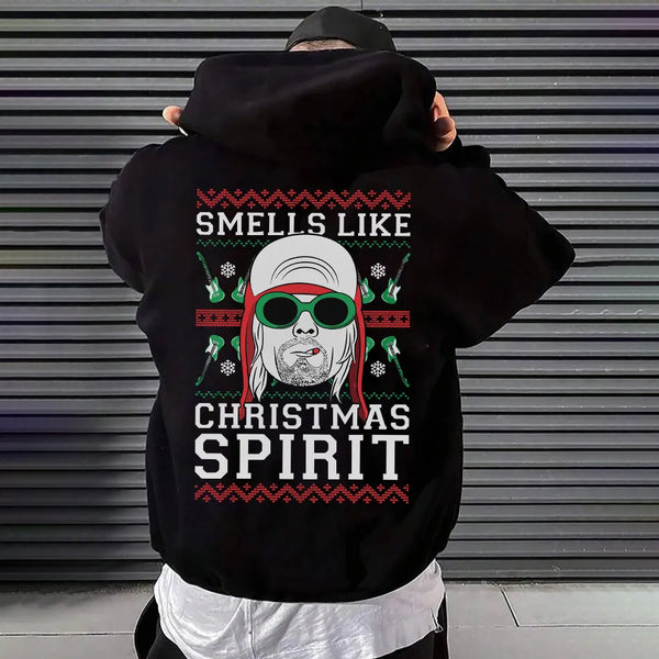 Smells Like Christmas Spirit Men's Christmas Hoodies