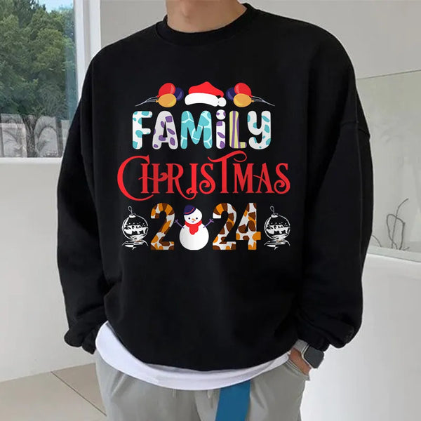 Family Christmas Men's Funny Casual Pullover Sweatshirt