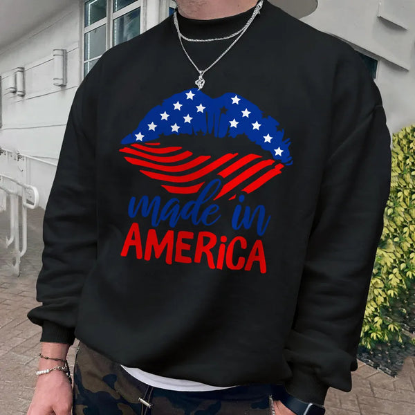 Made in America Graphics Casual Men's Sweatshirt