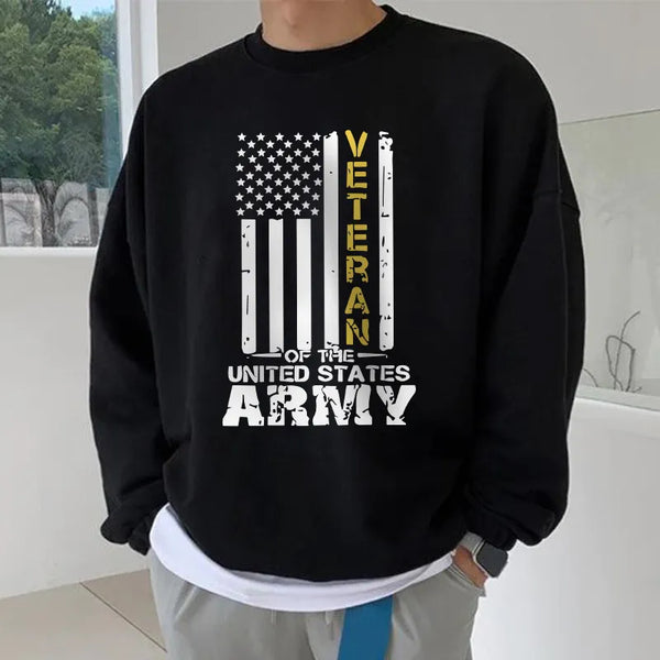 Army Veteran Graphics Casual Men's Sweatshirt