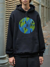 Only One Earth Graphic Print Men's Hoodie