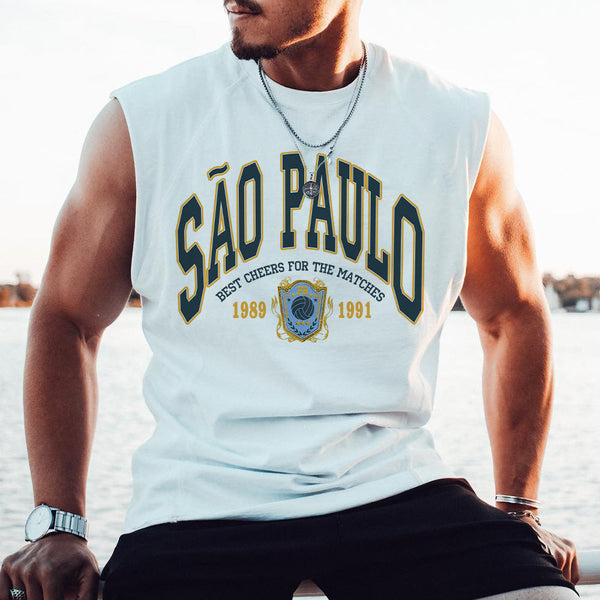 São Paulo Men's Casual Sleeveless T-Shirts