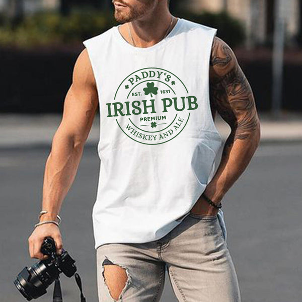 Paddy's Day Men's Streetwear Casual Sleeveless T-Shirts