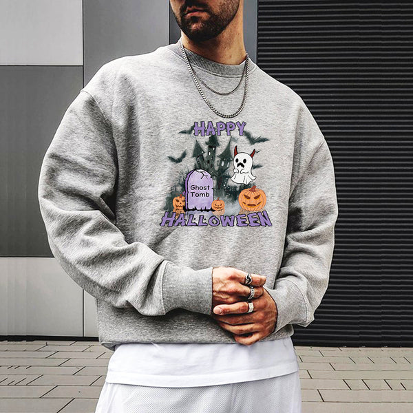 Halloween Graphics Casual Men's Sweatshirt