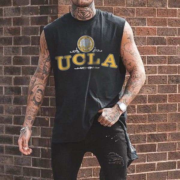 UCLA Print Men's Casual Sleeveless T-Shirts