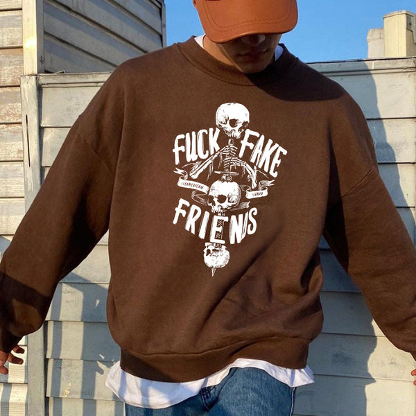 Fuck Fake Friends Coffee Sweatshirt