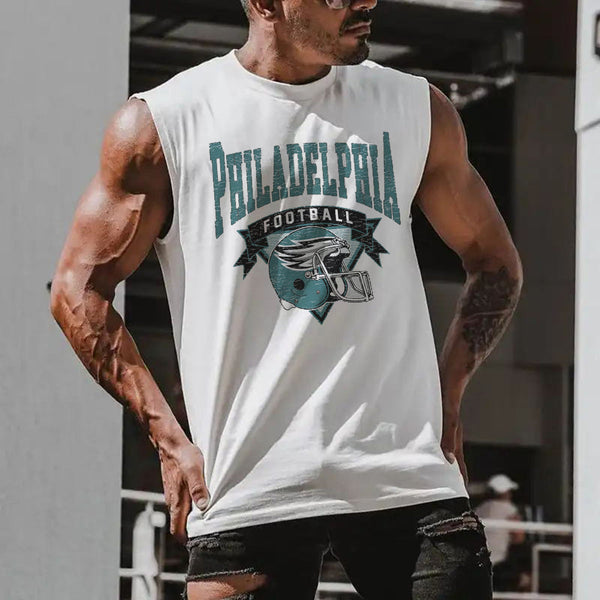 Philadelphia Men's Streetwear Casual Sleeveless T-Shirts