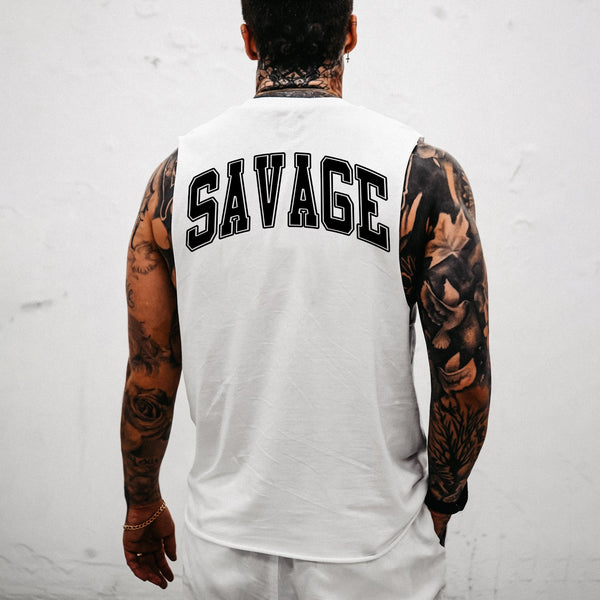Savage Men's Streetwear Casual Sleeveless T-Shirts
