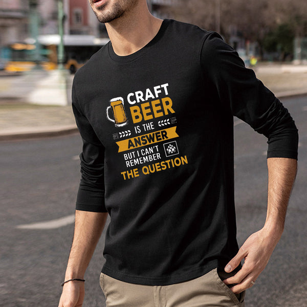 Oktoberfest Beer Print Men's Casual Long Sleeve T-Shirts