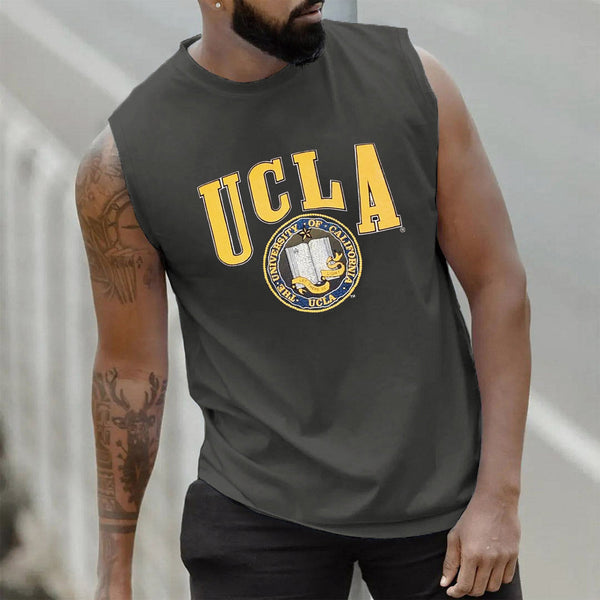 UCLA Print Sports Casual Men's Sleeveless T-Shirts