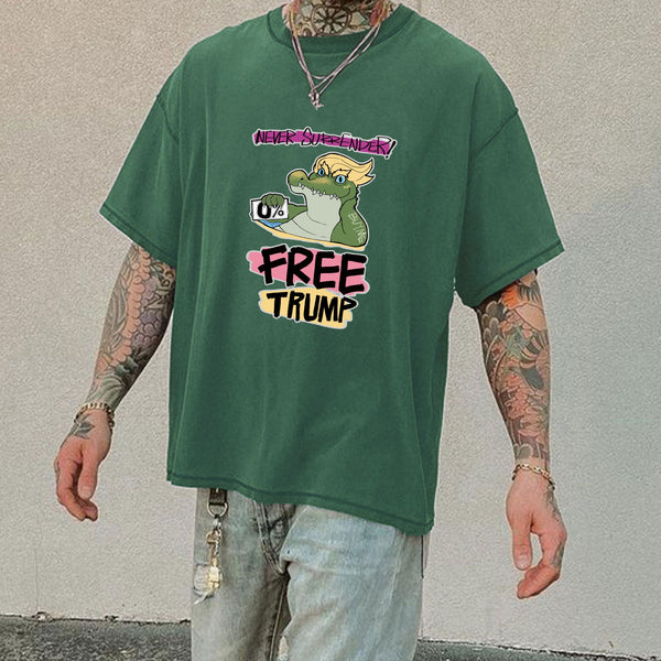 Free Trump Men's Cotton Short Tee